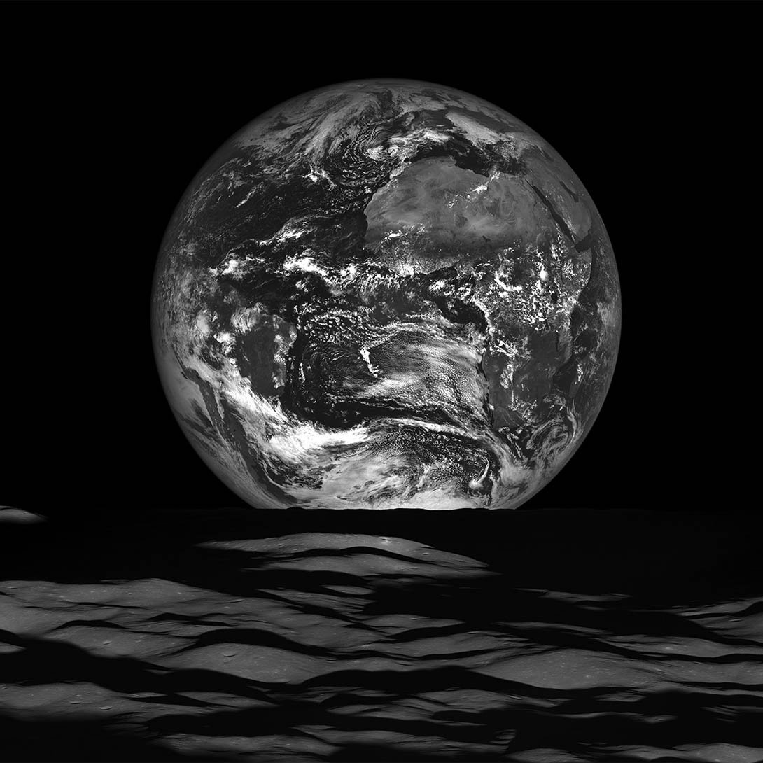 Earth's weather systems and cloud patterns seen from space
