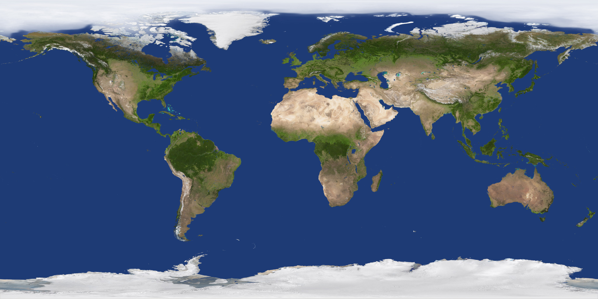 Solar System Scope's Earth day-map texture — the kind of open texture used in the rendered previews